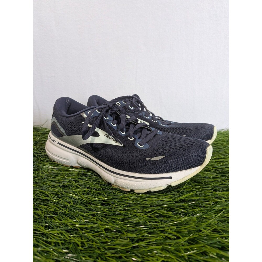 Brooks Ghost 15 1203801B450 Navy Blue Running Shoes Sneakers Women's Size 9 B